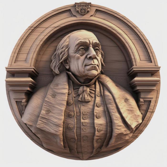 Famous (Jeremiah Bentham 2, 3DFMS_8037) 3D models for cnc